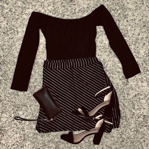 Long Sleeve Off The Shoulder Bodysuit